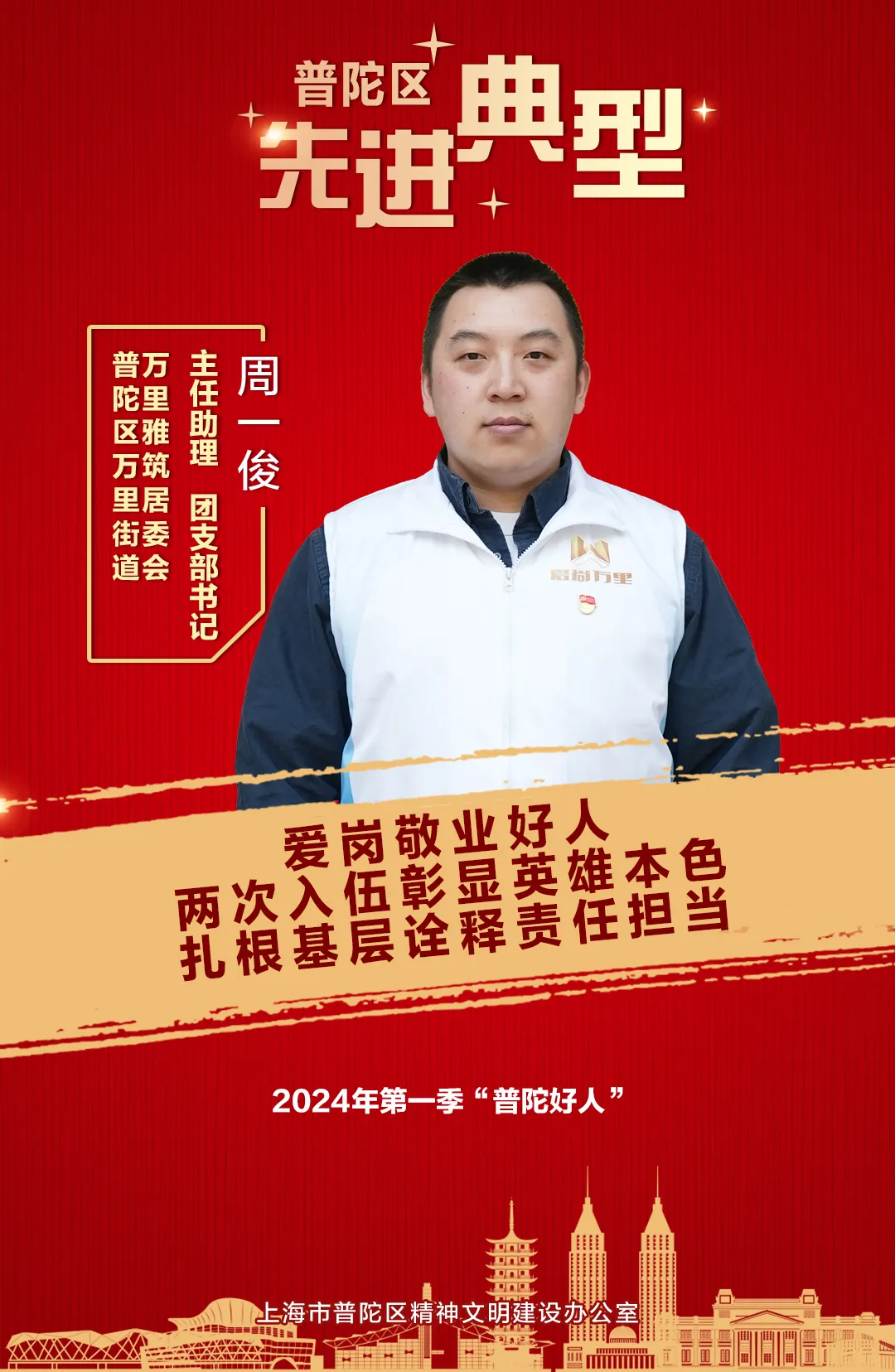 【公益广告】“普陀好人”周一俊